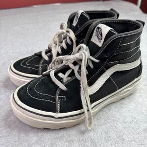 Vans Sk8-Hi Wafflecup Black White High Top Skate Shoes Womens 6 Mens 4.5